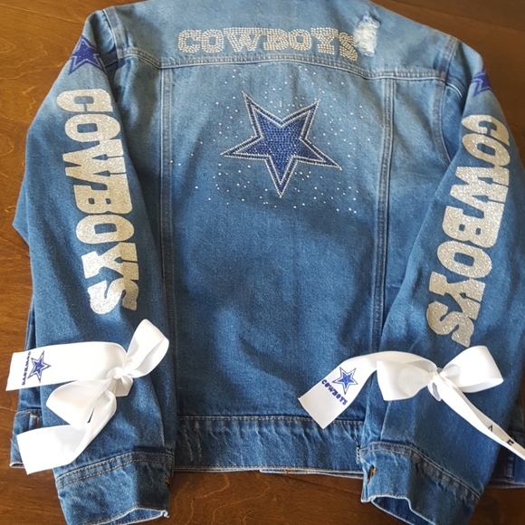 Dallas cowboys jeans jacket - Picture 4 of 5